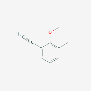 molecular formula C10H10O B8068313 1-Ethynyl-2-methoxy-3-methylbenzene 