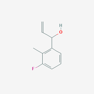 molecular formula C10H11FO B8068316 1-(3-Fluoro-2-methylphenyl)prop-2-en-1-ol 