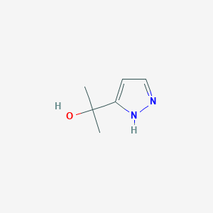 molecular formula C6H10N2O B8068326 2-(1H-pyrazol-3-yl)propan-2-ol 