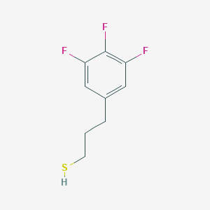 molecular formula C9H9F3S B8068373 3-(3,4,5-Trifluorophenyl)propane-1-thiol 