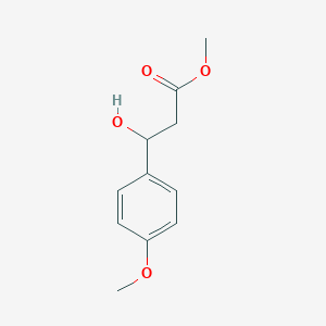 molecular formula C11H14O4 B8068394 Methyl 3-hydroxy-3-(4-methoxyphenyl)propanoate 