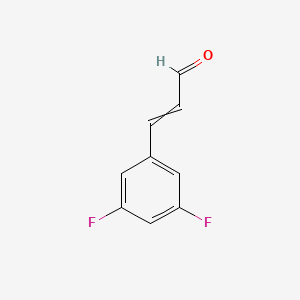 molecular formula C9H6F2O B8068400 3-(3,5-Difluorophenyl)acrylaldehyde 