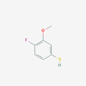 molecular formula C7H7FOS B8068408 4-Fluoro-3-methoxybenzenethiol 
