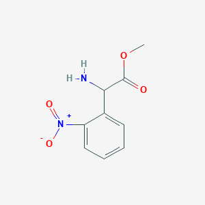 molecular formula C9H10N2O4 B8068447 Amino-(2-nitro-phenyl)-acetic acid methyl ester 