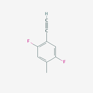 molecular formula C9H6F2 B8068479 1-Ethynyl-2,5-difluoro-4-methylbenzene 