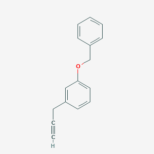 molecular formula C16H14O B8068495 1-Benzyloxy-3-prop-2-ynylbenzene 