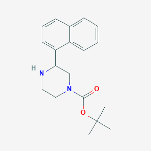 molecular formula C19H24N2O2 B8068513 3-Naphthalen-1-YL-piperazine-1-carboxylic acid tert-butyl ester 