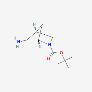 molecular formula C10H18N2O2 B8068515 Tert-butyl endo-5-amino-2-azabicyclo[2.1.1]hexane-2-carboxylate 
