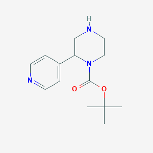 Tert-butyl 2-(pyridin-4-YL)piperazine-1-carboxylate