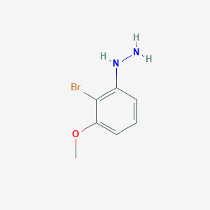 molecular formula C7H9BrN2O B8068599 (2-Bromo-3-methoxyphenyl)hydrazine 