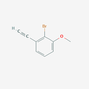 molecular formula C9H7BrO B8068624 2-Bromo-1-ethynyl-3-methoxybenzene 