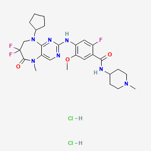 molecular formula C27H36Cl2F3N7O3 B8068722 TAK-960 (dihydrochloride) 