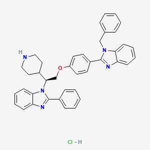 molecular formula C40H38ClN5O B8068743 德尔塔拉辛（盐酸盐） 