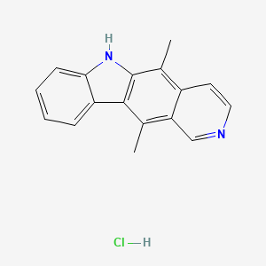 molecular formula C17H15ClN2 B8068744 盐酸椭圆霉素 CAS No. 33668-12-1