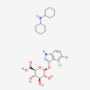 molecular formula C26H36BrClN2O7 B8068746 X-Gluc (Dicyclohexylamine) 