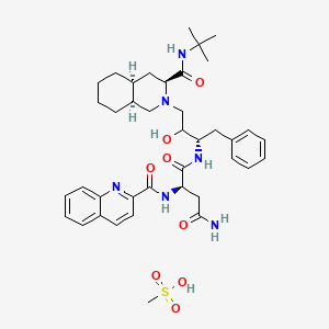 molecular formula C39H54N6O8S B8068781 Saquinavir (Mesylate) 