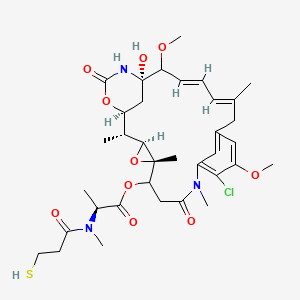 [(1S,2R,3S,5S,16E,18E,21S)-11-chloro-21-hydroxy-12,20-dimethoxy-2,5,9,16-tetramethyl-8,23-dioxo-4,24-dioxa-9,22-diazatetracyclo[19.3.1.110,14.03,5]hexacosa-10,12,14(26),16,18-pentaen-6-yl] (2S)-2-[methyl(3-sulfanylpropanoyl)amino]propanoate
