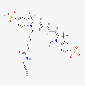 molecular formula C36H43N3O7S2 B8068887 Cy5-YNE 