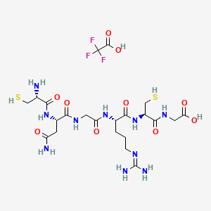 molecular formula C22H37F3N10O10S2 B8068993 NGR peptide (Trifluoroacetate) 