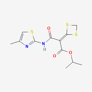 molecular formula C12H14N2O3S3 B8069014 Mivotilate CAS No. 126164-80-5