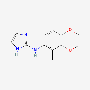 molecular formula C12H13N3O2 B8069019 (1H-Imidazol-2-yl)-(5-methyl-2,3-dihydro-benzo[1,4]dioxin-6-yl)-amine 
