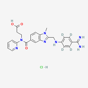 molecular formula C25H26ClN7O3 B8069077 Dabigatran-d4 (hydrochloride) 