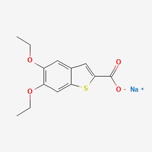 molecular formula C13H13NaO4S B8069079 CID 59912 