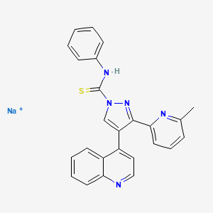 molecular formula C25H19N5NaS+ B8069109 A 83-01 (sodium salt) 