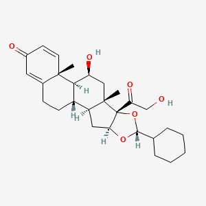 molecular formula C28H38O6 B8069184 Desisobutyryl-ciclesonide 