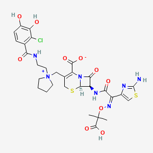 molecular formula C30H34ClN7O10S2 B8069308 西菲地罗口 CAS No. 2009350-93-8