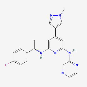 molecular formula C21H20FN7 B8069345 伊格替尼 CAS No. 1526932-96-6