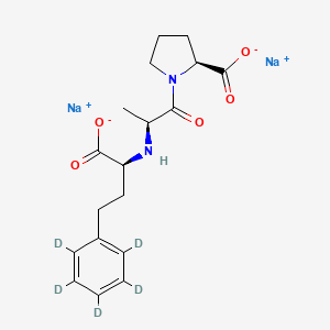 molecular formula C18H22N2Na2O5 B8069375 Enalaprilat-D5, sodium salt 