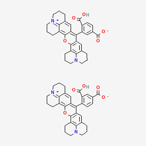 molecular formula C66H60N4O10 B8069391 5(6)-Carboxy-X-rhodamine for fluor- 