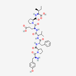 molecular formula C44H61N7O11 B8069472 酪-脯-苯-缬-谷-脯-Ile 