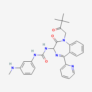 molecular formula C28H30N6O3 B8069534 CCK-B Receptor Antagonist 1 