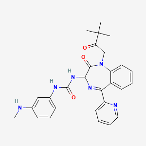 molecular formula C28H30N6O3 B8069534 CCK-B受体拮抗剂1 