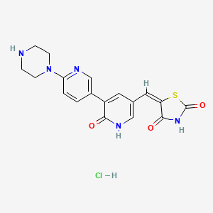 molecular formula C18H18ClN5O3S B8069554 蛋白激酶抑制剂1盐酸盐 