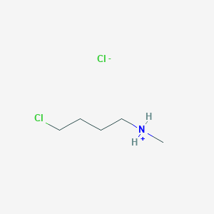 molecular formula C5H13Cl2N B8069600 4-Chlorobutyl(methyl)azanium;chloride 