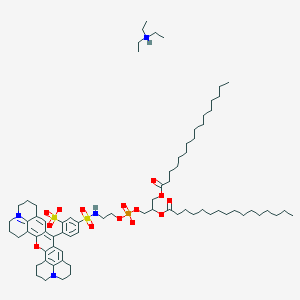 molecular formula C74H117N4O14PS2 B8069760 Texas Red 1,2-dihexadecanoyl-sn-glycero-3-phosphoethanolamine, triethylammonium salt 