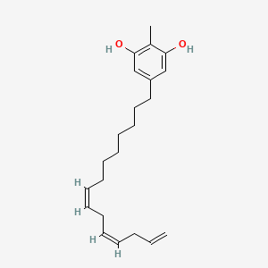 molecular formula C22H32O2 B8069785 2-methyl-5-(8Z,11Z)-8,11,14-pentadecatrienyl-1,3-benzenediol 