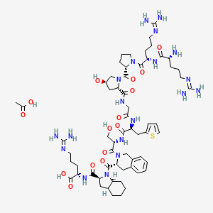 molecular formula C61H93N19O15S B8069870 Icatibant acetate 