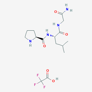 molecular formula C15H25F3N4O5 B8069947 Mif-1 (tfa) 