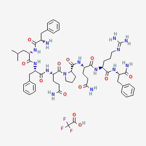 molecular formula C56H77F3N14O12 B8069954 Neuropeptide FF H-Phe-Leu-Phe-Gln-Pro-Gln-Arg-Phe-NH2 