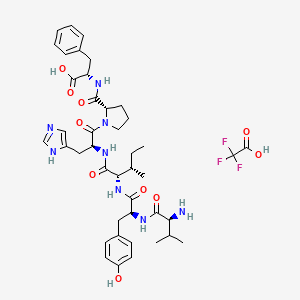 molecular formula C42H55F3N8O10 B8069987 Angiotensin II (3-8), human (TFA) 