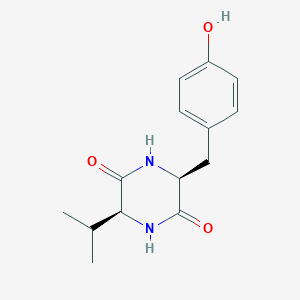 molecular formula C14H18N2O3 B8070012 cyclo(L-Tyr-L-Val) 