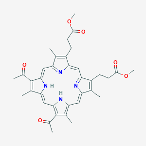 molecular formula C36H38N4O6 B080703 2,4 Diacetyl deuteroporphyrin IX dimethyl ester CAS No. 10591-31-8