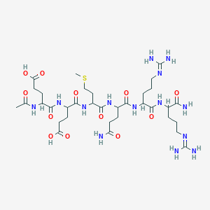 molecular formula C34H60N14O12S B8070334 Ac-DL-Glu-DL-Glu-DL-Met-DL-Gln-DL-Arg-DL-Arg-NH2 