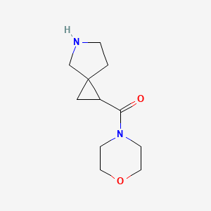 molecular formula C11H18N2O2 B8070395 Morpholino(5-azaspiro[2.4]heptan-1-yl)methanone 