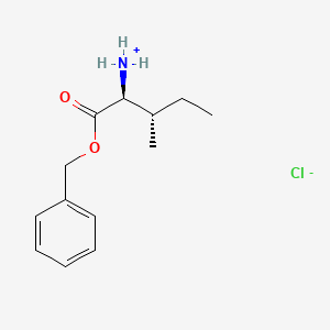 molecular formula C13H20ClNO2 B8070416 [(2S,3S)-3-methyl-1-oxo-1-phenylmethoxypentan-2-yl]azanium;chloride 