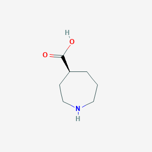 molecular formula C7H13NO2 B8070516 (4S)-azepane-4-carboxylic acid CAS No. 782494-08-0